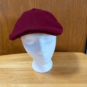 Classic Burgundy Men's Flat Cap